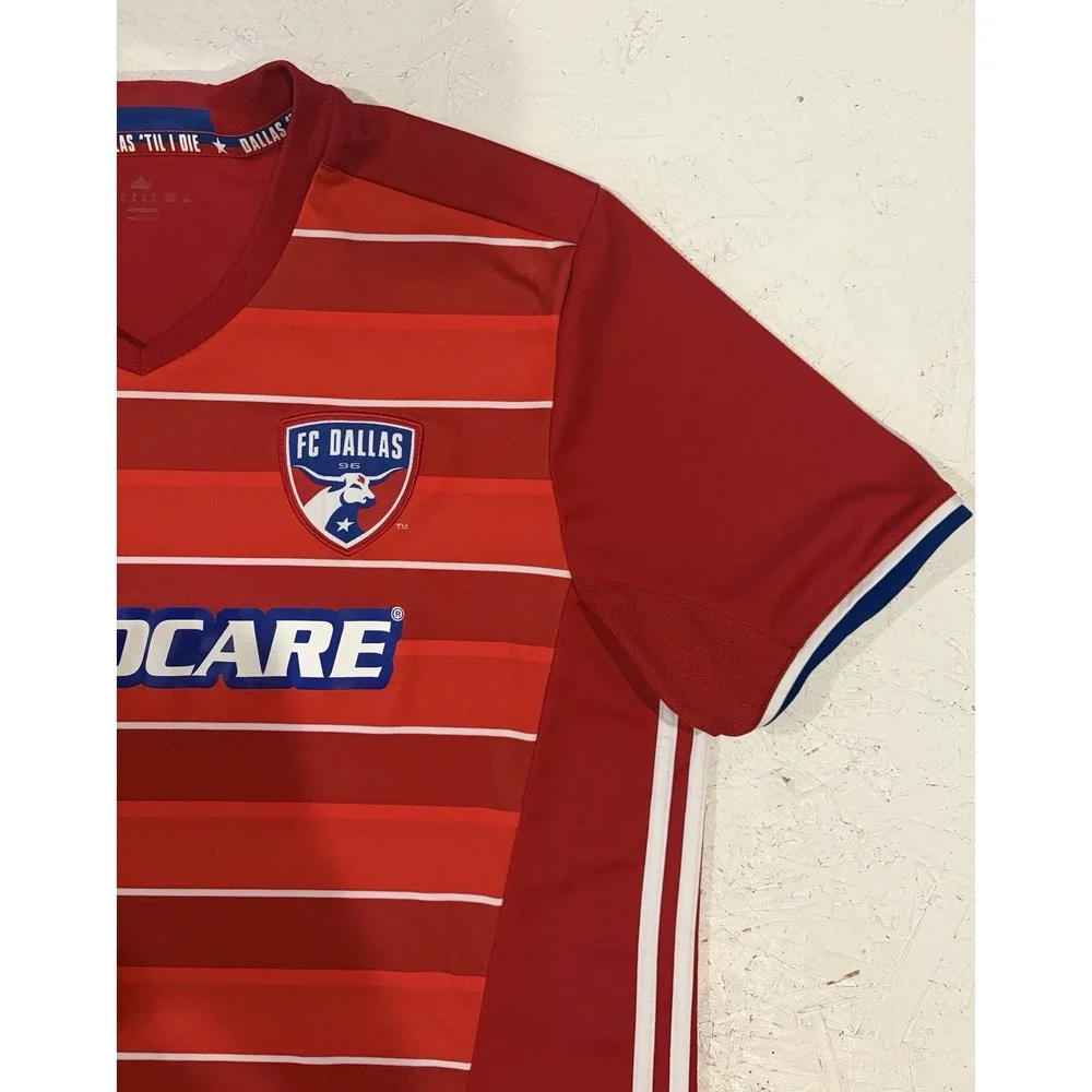 Adidas FC Dallas 2016-2017 Home Soccer Jersey Mens XL AB9330 Red MLS Football